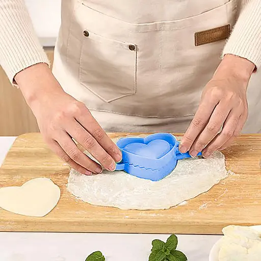 Форма ліплення для пельменів, вареників та равіолі у вигляді серця, Kitchen Master Синій 85823 - фото 2