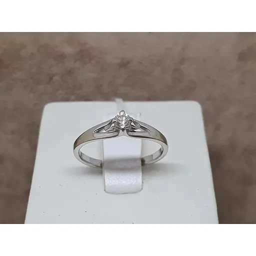 Золоте кільце Гаразд з діамантом. 3022859 16,5 - фото 4