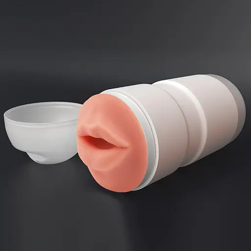 Мастурбатор Lovetoy Sex In A Can Mouth Stamina Tunnel тілесний - фото 5