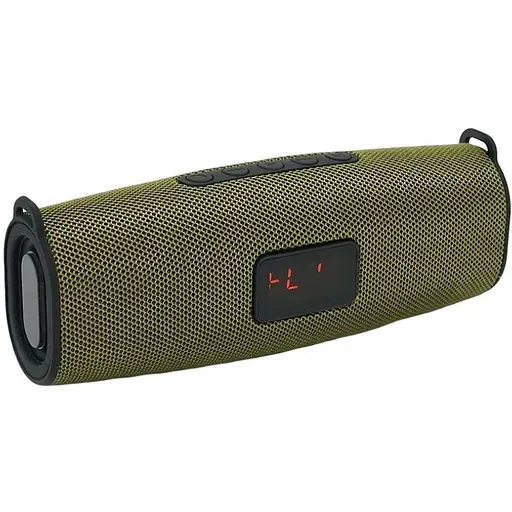 Колонка Voltronic DH7 + Display Bluetooth 4.1 до 10m, 1х3W, 4Ω, 400mAh, ≥90dB, TF card/USB, ремень, DC 5V, Green - фото 1