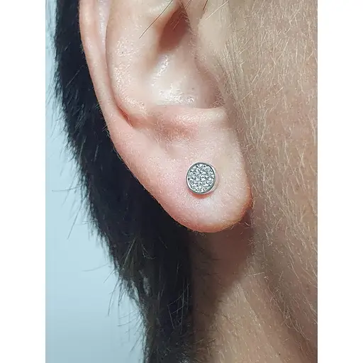 Срібні пуссети Dear з фіанітами. 3365.1С - фото 2