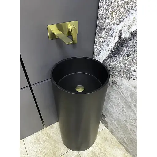 Умивальник підлоговий VBI Catania black matt VBI-019021, Чорний матовий - фото 1