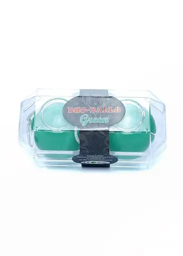 Вагінальні кульки Boss Series Duo Balls, 21 см, зелений - фото 4
