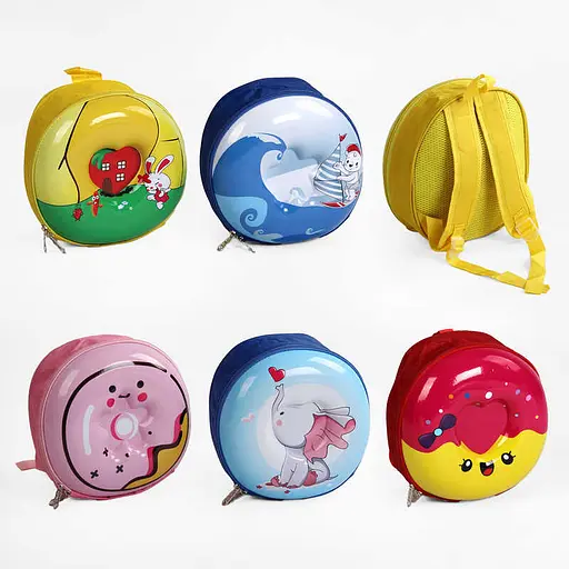 Рюкзак пластиковий корпус, 26x26x5 см, C60616 (В асортименті) - фото 5