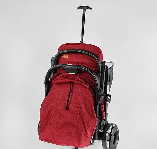 Прогулянкова дитяча коляска Joy Comfort L-52304 зі сталевою рамою, футкавером та підсклянником - фото 3