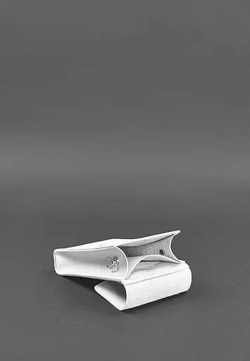 Вертикальна жіноча шкіряна сумка поясна / кроссбоді Mini біла - фото 5