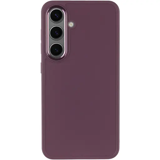 Чохол Epik TPU Bonbon Metal Style для Samsung Galaxy S24+/S25+ Бордовий/Plum - фото 2