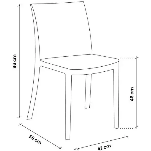 Стілець садовий пластиковий Bica Verona коричневий - фото 5