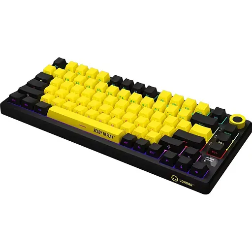 Клавіатура Lorgar KBP7075W Pro Black/Yellow (LRG-KBP7075W-YL-US) [144801] - фото 3