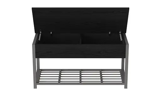 Банкетка з ящиком Дрейк 2 550x1200x400 метал Сірий ДСП Сосна Кембра 16мм FRD-103082 - фото 4