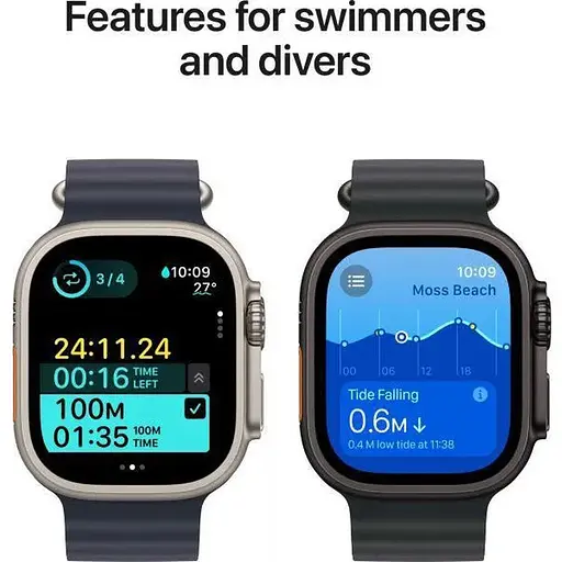 Смарт-часы Apple Watch Ultra 2 GPS+Cellular 49mm Black Titan. Case w. Dark Green Alpine Loop - Medium MX4R3 - фото 6