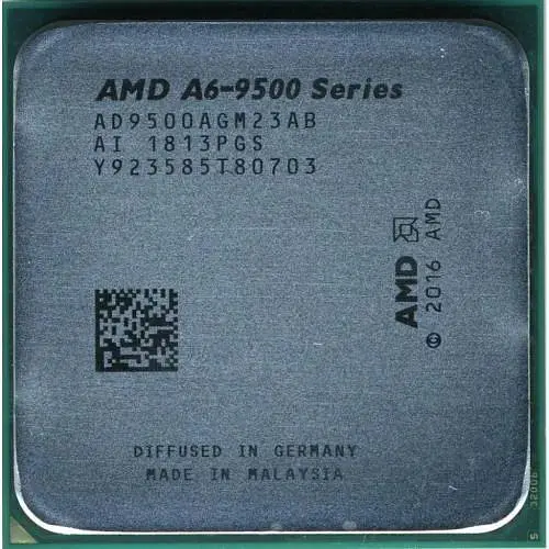 Процессор AMD AM4 A6-9500 Tray 2x3.5 ГГц Turbo Boost 3.8 ГГц Radeon R5 L2 1Мб Bristol Ridge 28 нм TDP 65 Вт - фото 1