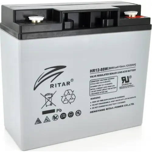 Акумулятор Ritar AGM HR1288W, Gray Case, (12V 22.0Ah)
