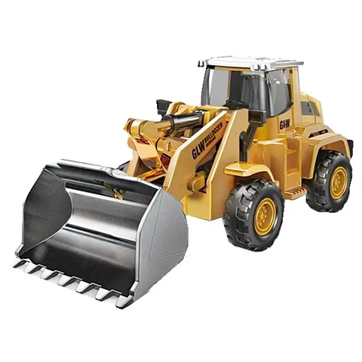 Бульдозер с металлическим ковшом для детей - фото 2