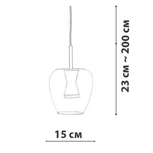 Підвісний світильник Friendlylight Apple Gold FL3146 - фото 3