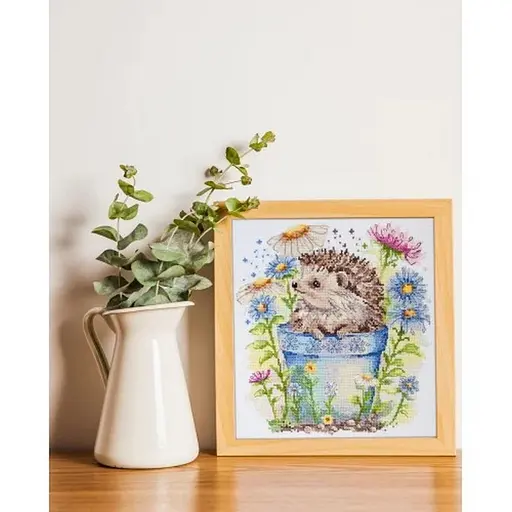 Набор для вышивки крестиком "Малый разведчик" AH-220 с пяльцами. - фото 5