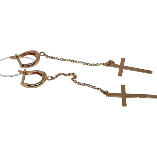 Золотые серьги Tango Крестики. 470614