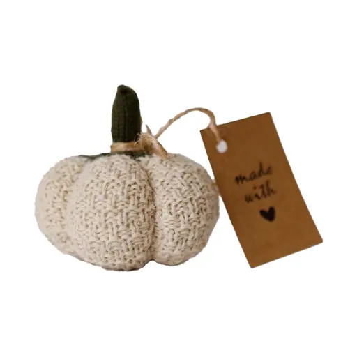 Декоративний текстильний виріб Прованс Pumpkin кремовий 9 см (40275)