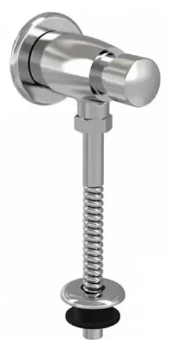 Кран натискний для пісуару Frap механічний, хром F7201, Хром - фото 1