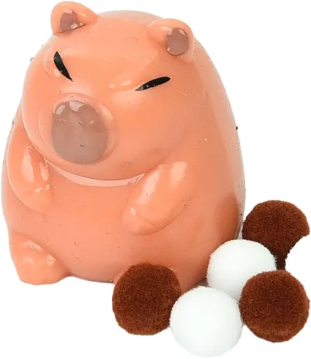 Іграшка Капібара, 5.5 см, антистрес, мішура, 28.5x20x8.5 см