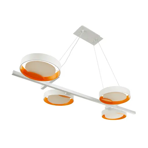 Світильник стельовий Brille підвісний BR-01 666S/4 LED 20W NW WH/G