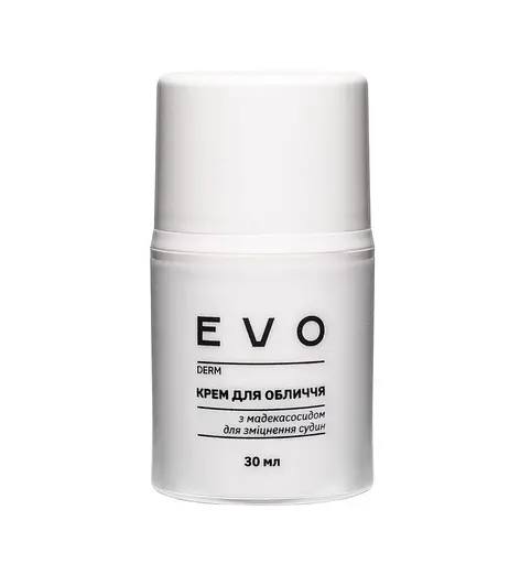 Крем для лица с мадекасосидом для укрепления сосудов EVO derm 30 мл - фото 1