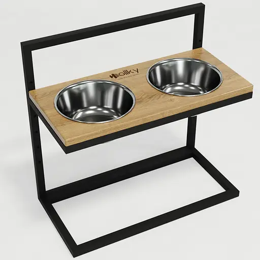 Hollky Flex L — регулируемые миски на подставке для больших собак (2 × 1.8 л) - фото 9