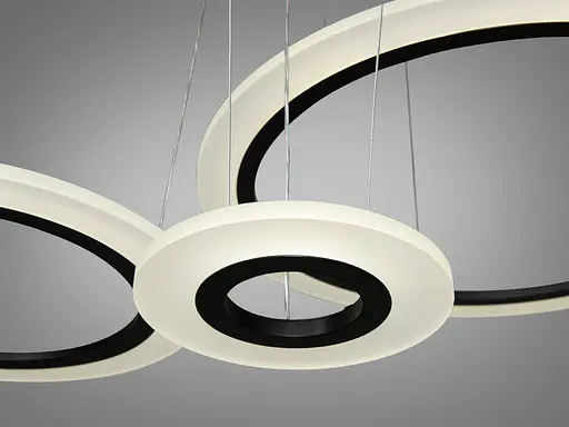 Ексклюзивна новинка, світлодіодна люстра для зали потужністю 170 Вт - фото 4