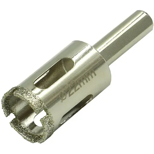 Коронка Haisser HS104922 алмазная по керамограниту 22 мм (66711)