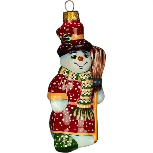 Ялинкова прикраса Різдвяні історії Сніговик-мрійник скло (4820001134575)