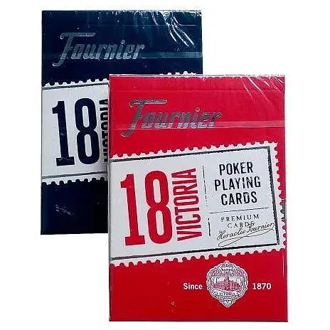 Карти гральні Fournier 18 Victoria Standard Index (red blue) (02389)