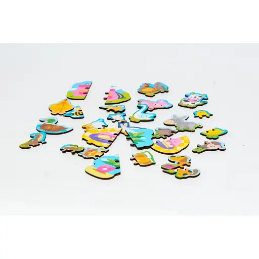Деревянный магнитный пазл PuzzleOK Животные 29 элементов Puz-22930 - фото 3