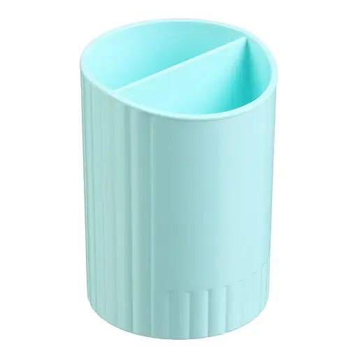 Стакан для письменных принадлежностей Pastel, круглый, на два отделения, мятный