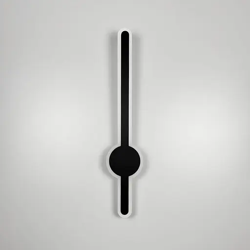 Видовжене світлодіодне чорне бра 60 см Арт. WJ 020/600 BK Line F - фото 7