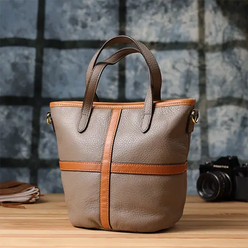 Вместительная сумка Vintage из натуральной кожи для женщин 25х33х13 см sum0027564 - фото 9