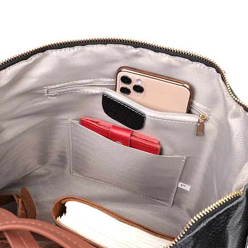 Кожаная сумка женская Vintage 33х25х12 см sum0024635 - фото 5