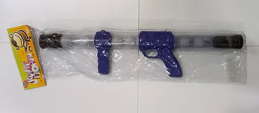 Рушниця пінг-понг 1054 Play Smart, в кульку, 53см (6978784240070) Червоний - фото 3