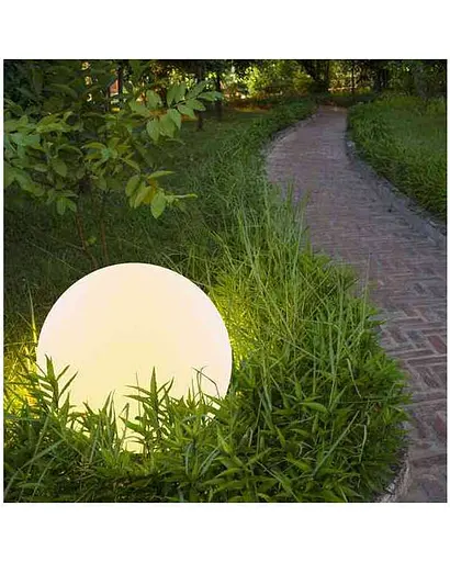 Світильник вуличний Polux 311368 Kula Led 3000K + RGB IP65 Wh - фото 2