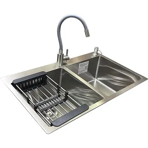 Комплект мийка + змішувач Romzha Arta U-730SD (C) - фото 3