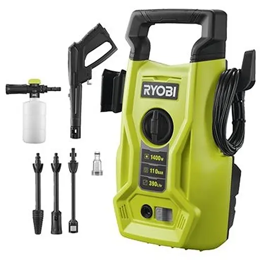Мінімийка високого тиску Ryobi RY110PWA 1400 Вт 5133005365 - фото 1