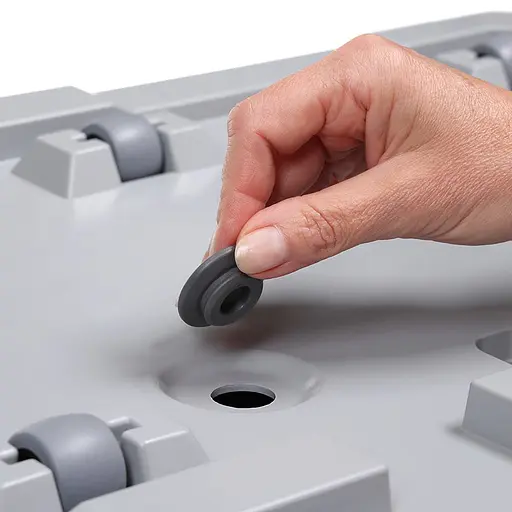 Вазон Lamela Karo 40х78х40 см сірий бетон (9709366) - фото 6