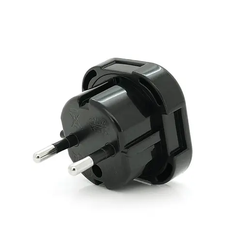 Перехідник мережевий GRAND 220 230 250в 10А UK EURO USA англія америка євро3-піновий зі шторками (ART-1468) - фото 2