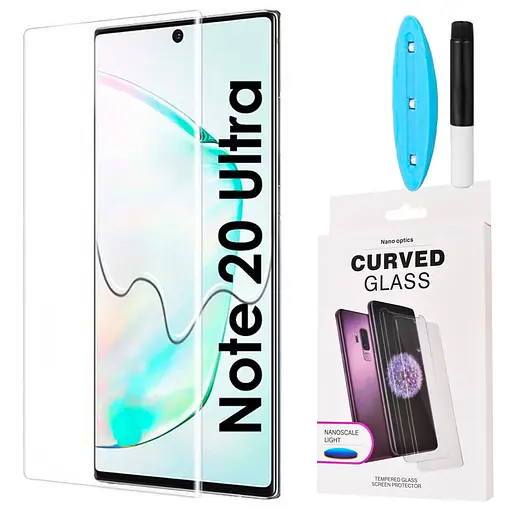 Захисне скло DK для Samsung Galaxy Note20 Ultra N985/N986 UV Curved 012754 clear 2 шт. - фото 2