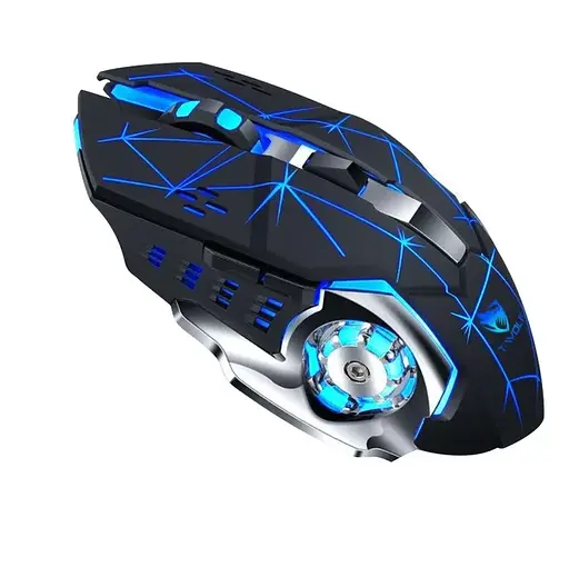 Компьютерная мышь T-Wolf Q13 беспроводная игровая с подсветкой Strip Black Original - фото 7