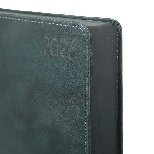Дневник-деловая записная книжка А5 Leo Planner датированный 2026 Case темный изумруд 368 страниц (252660) - фото 3