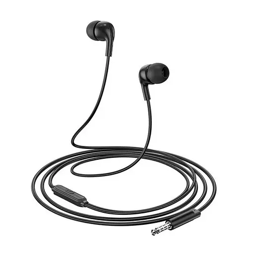 Навушники Borofone BM83 Craft universal earphones with mic, 3.5мм, 1.2м, чорний - фото 2