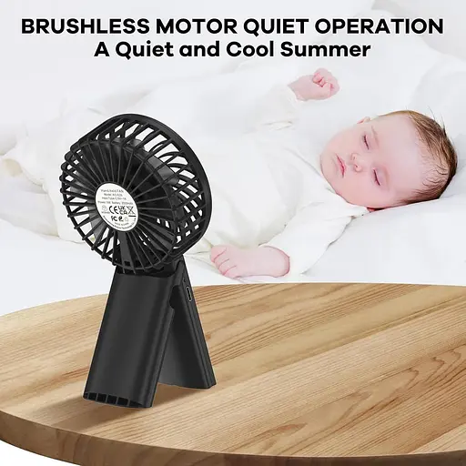 Портативный настольный вентилятор с 4 регулируемыми скоростями USB до 15 часов - фото 3
