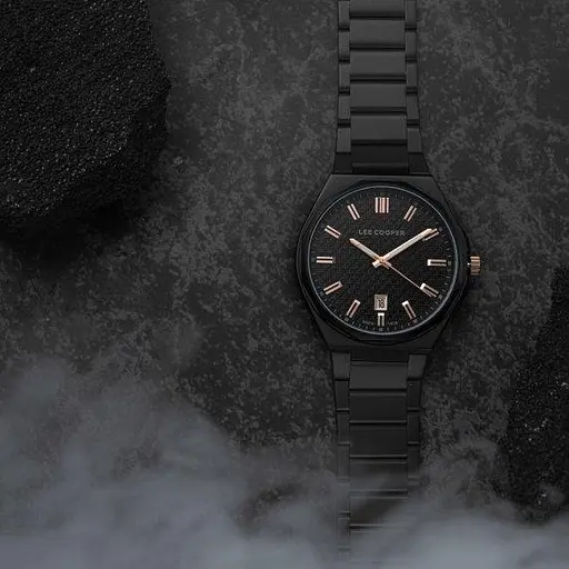 Чоловічий водостійкий наручний годинник Lee Cooper Knight (Чорний) - фото 8