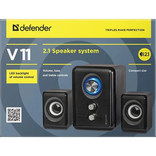 Акустика Defender V11 11 Вт 2.1 system, USB (65111) - фото 4