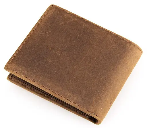 Мужской кожаный кошелек Vintage 11.5x9.5 см acs0015352 - фото 4